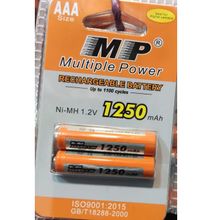 Multiple Power Rechargeable Batteries AAA, one pair